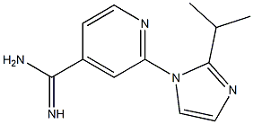 2-[2-(propan-2-yl)-1H-imidazol-1-yl]pyridine-4-carboximidamide Struktur