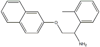 2-[2-amino-2-(2-methylphenyl)ethoxy]naphthalene Struktur