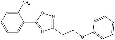 2-[3-(2-phenoxyethyl)-1,2,4-oxadiazol-5-yl]aniline Struktur