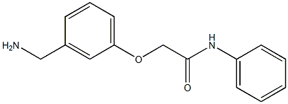 2-[3-(aminomethyl)phenoxy]-N-phenylacetamide Struktur