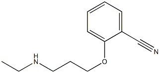 2-[3-(ethylamino)propoxy]benzonitrile Struktur