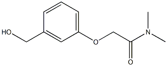 2-[3-(hydroxymethyl)phenoxy]-N,N-dimethylacetamide Struktur