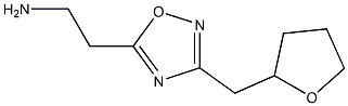 2-[3-(oxolan-2-ylmethyl)-1,2,4-oxadiazol-5-yl]ethan-1-amine Struktur