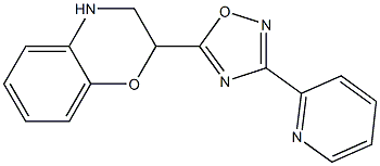 2-[3-(pyridin-2-yl)-1,2,4-oxadiazol-5-yl]-3,4-dihydro-2H-1,4-benzoxazine Struktur