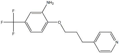 2-[3-(pyridin-4-yl)propoxy]-5-(trifluoromethyl)aniline Struktur