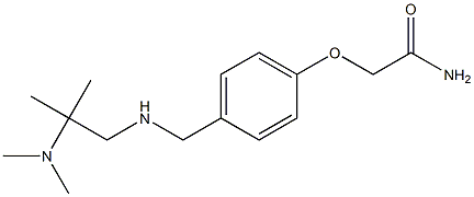 2-[4-({[2-(dimethylamino)-2-methylpropyl]amino}methyl)phenoxy]acetamide Struktur