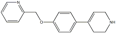 2-[4-(1,2,3,6-tetrahydropyridin-4-yl)phenoxymethyl]pyridine Struktur