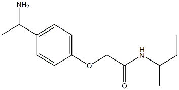 2-[4-(1-aminoethyl)phenoxy]-N-(sec-butyl)acetamide Struktur