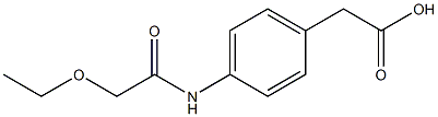 2-[4-(2-ethoxyacetamido)phenyl]acetic acid Struktur