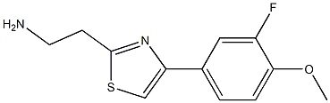 2-[4-(3-fluoro-4-methoxyphenyl)-1,3-thiazol-2-yl]ethanamine Struktur