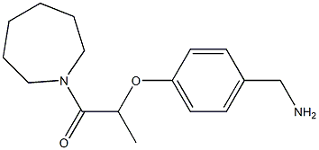 2-[4-(aminomethyl)phenoxy]-1-(azepan-1-yl)propan-1-one Struktur