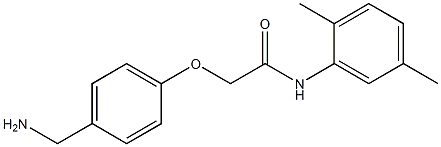 2-[4-(aminomethyl)phenoxy]-N-(2,5-dimethylphenyl)acetamide Struktur