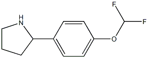 2-[4-(difluoromethoxy)phenyl]pyrrolidine Struktur