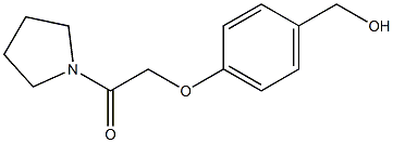 2-[4-(hydroxymethyl)phenoxy]-1-(pyrrolidin-1-yl)ethan-1-one Struktur