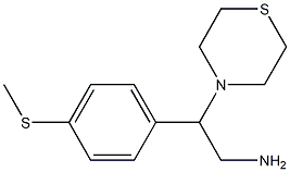 2-[4-(methylsulfanyl)phenyl]-2-(thiomorpholin-4-yl)ethan-1-amine Struktur