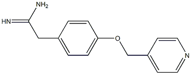 2-[4-(pyridin-4-ylmethoxy)phenyl]ethanimidamide Struktur