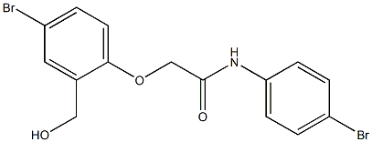 2-[4-bromo-2-(hydroxymethyl)phenoxy]-N-(4-bromophenyl)acetamide Struktur