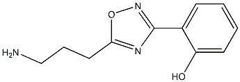 2-[5-(3-aminopropyl)-1,2,4-oxadiazol-3-yl]phenol Struktur