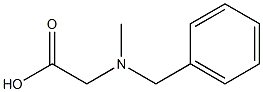 2-[benzyl(methyl)amino]acetic acid Struktur