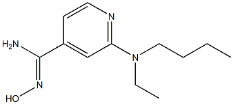 2-[butyl(ethyl)amino]-N'-hydroxypyridine-4-carboximidamide Struktur