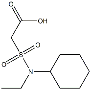 2-[cyclohexyl(ethyl)sulfamoyl]acetic acid Struktur