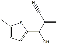 2-[hydroxy(5-methylthiophen-2-yl)methyl]prop-2-enenitrile Struktur