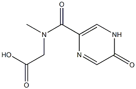 2-[N-methyl(5-oxo-4,5-dihydropyrazin-2-yl)formamido]acetic acid Struktur