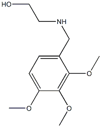 2-{[(2,3,4-trimethoxyphenyl)methyl]amino}ethan-1-ol Struktur