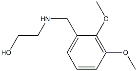 2-{[(2,3-dimethoxyphenyl)methyl]amino}ethan-1-ol Struktur