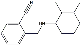 2-{[(2,3-dimethylcyclohexyl)amino]methyl}benzonitrile Struktur