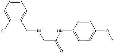 2-{[(2-chlorophenyl)methyl]amino}-N-(4-methoxyphenyl)acetamide Struktur