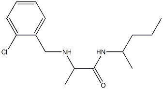 2-{[(2-chlorophenyl)methyl]amino}-N-(pentan-2-yl)propanamide Struktur