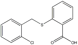 2-{[(2-chlorophenyl)methyl]sulfanyl}benzoic acid Struktur