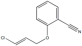 2-{[(2E)-3-chloroprop-2-enyl]oxy}benzonitrile Struktur