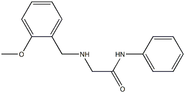 2-{[(2-methoxyphenyl)methyl]amino}-N-phenylacetamide Struktur