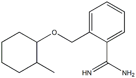 2-{[(2-methylcyclohexyl)oxy]methyl}benzenecarboximidamide Struktur