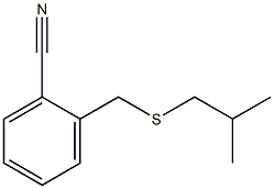 2-{[(2-methylpropyl)sulfanyl]methyl}benzonitrile Struktur