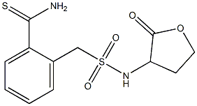 2-{[(2-oxooxolan-3-yl)sulfamoyl]methyl}benzene-1-carbothioamide Struktur