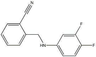 2-{[(3,4-difluorophenyl)amino]methyl}benzonitrile Struktur