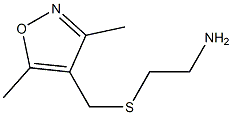 2-{[(3,5-dimethyl-1,2-oxazol-4-yl)methyl]sulfanyl}ethan-1-amine Struktur