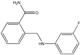 2-{[(3-fluorophenyl)amino]methyl}benzamide Struktur