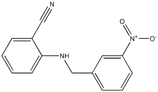 2-{[(3-nitrophenyl)methyl]amino}benzonitrile Struktur