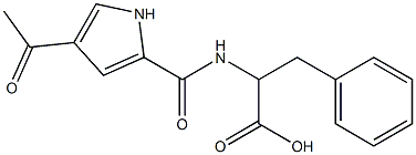 2-{[(4-acetyl-1H-pyrrol-2-yl)carbonyl]amino}-3-phenylpropanoic acid Struktur