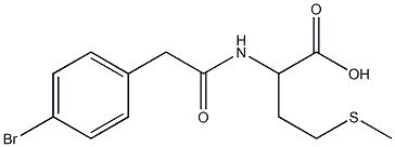 2-{[(4-bromophenyl)acetyl]amino}-4-(methylthio)butanoic acid Struktur