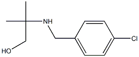 2-{[(4-chlorophenyl)methyl]amino}-2-methylpropan-1-ol Struktur