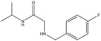 2-{[(4-fluorophenyl)methyl]amino}-N-(propan-2-yl)acetamide Struktur