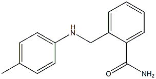 2-{[(4-methylphenyl)amino]methyl}benzamide Struktur