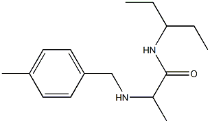 2-{[(4-methylphenyl)methyl]amino}-N-(pentan-3-yl)propanamide Struktur