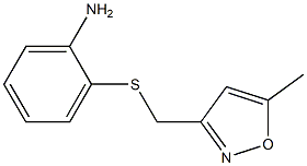 2-{[(5-methyl-1,2-oxazol-3-yl)methyl]sulfanyl}aniline Struktur