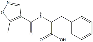 2-{[(5-methylisoxazol-4-yl)carbonyl]amino}-3-phenylpropanoic acid Struktur